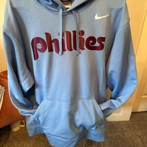 Philadelphia Phillies Nike Men's  Light Blue Therma Fit Hoodie XL